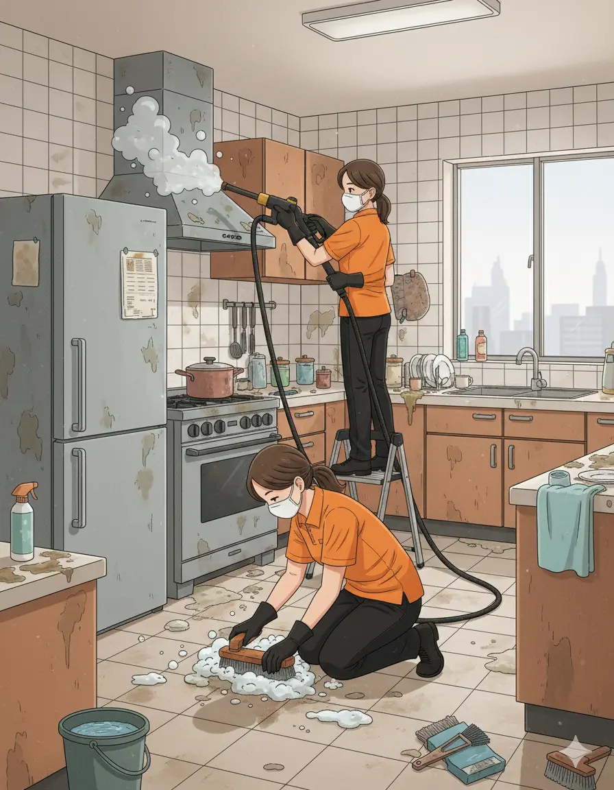 Best Cleaners in Dubai kitchen deep cleaning